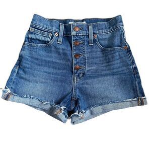 Madewell ~ high rise denim shorts ~ size 23 ~ 3” inseam
